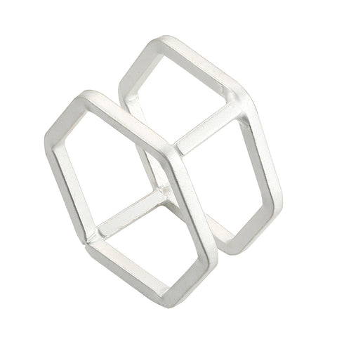 Geometric 3D Hexagon Ring