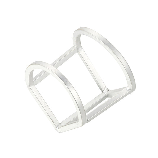 Geometric 3D U Hoop Shape Ring