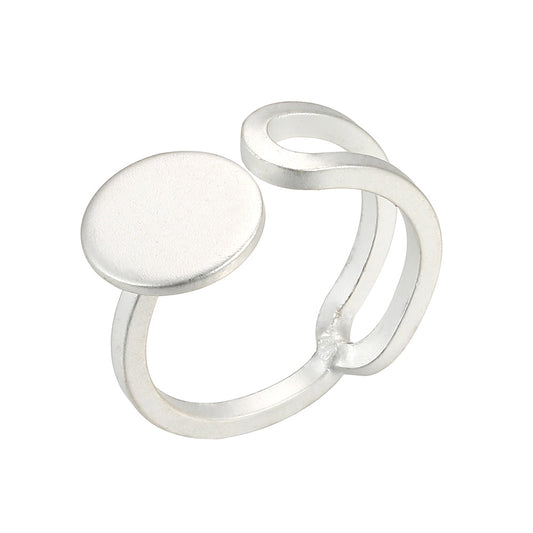 Pressed Circle Oblong Ring