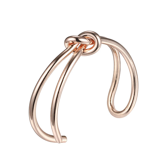Tie Knot Open Cuff Ring