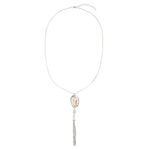 Tassel Drop Long Necklace - Mix