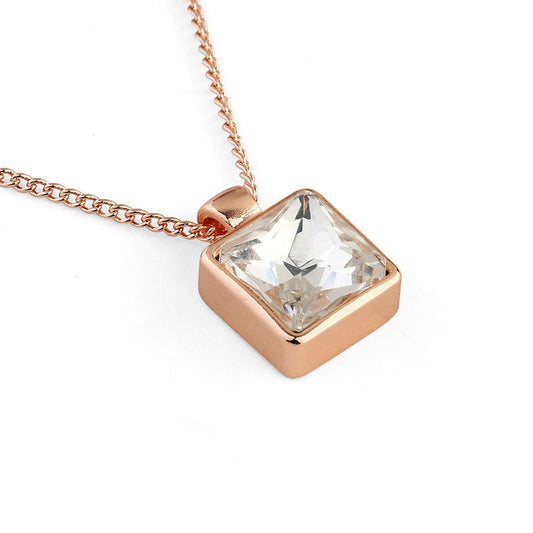 Solitaire Pendant - Rose Gold