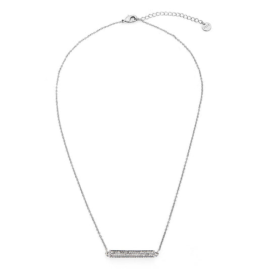 Rectangular Tube Pendant - Silver