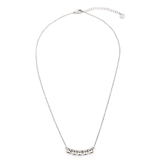 Five Stones Squared Pendant - Silver
