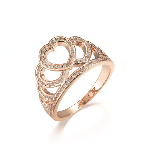Diamante Tiara Ring - Gold