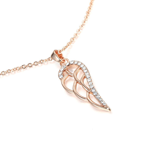 Wing Pendant - Rose Gold