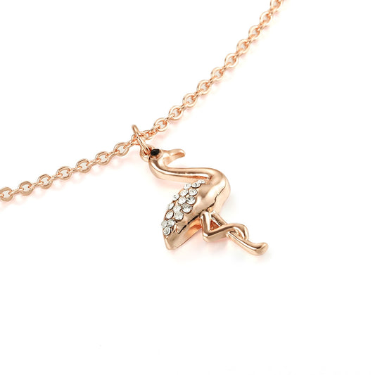 Flamingo Pendant - Rose Gold