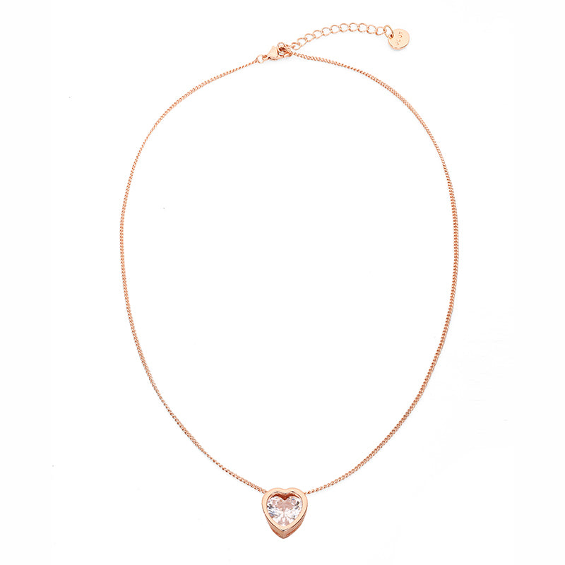 Heart Pendant - Rose Gold