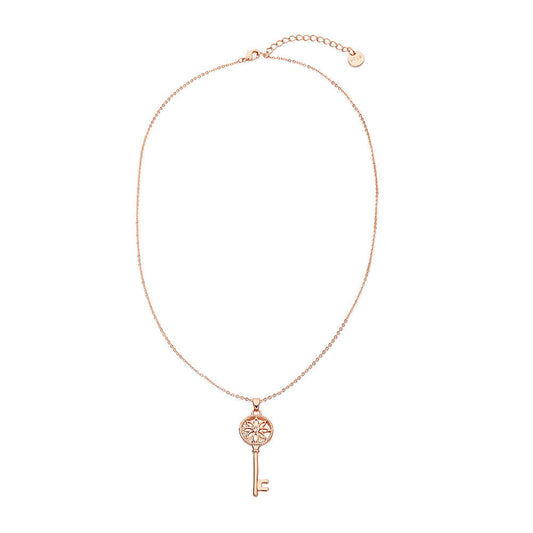 Daisy Key Pendant - Rose Gold
