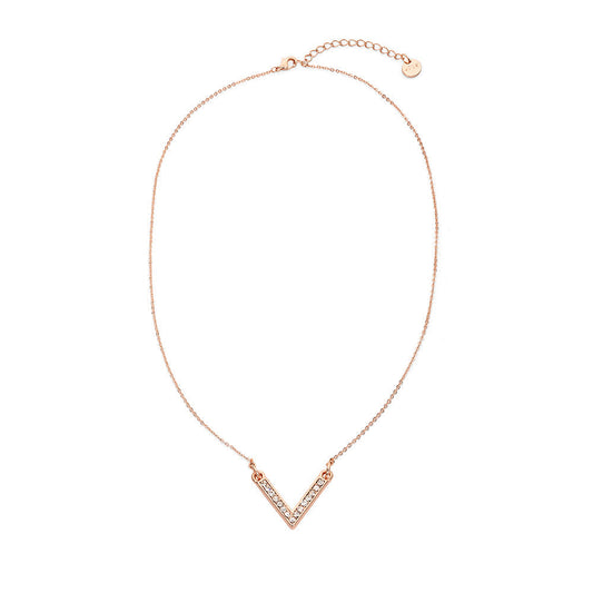 V Shape Pendant - Rose Gold