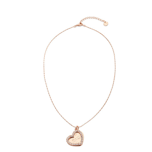 Double Heart Pendant Tag - Rose Gold