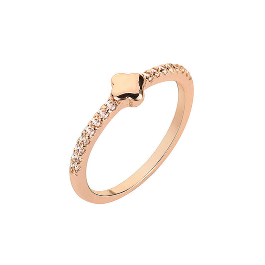 Glitz Clover Ring - Gold
