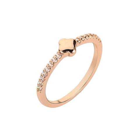 Glitz Clover Ring - Gold
