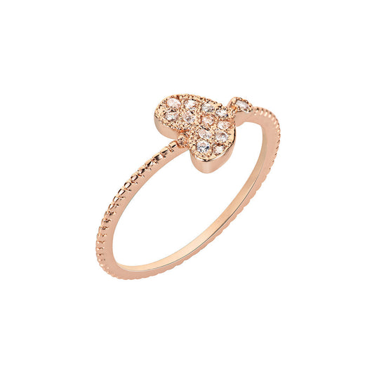 Glitz Heart Ring Gold