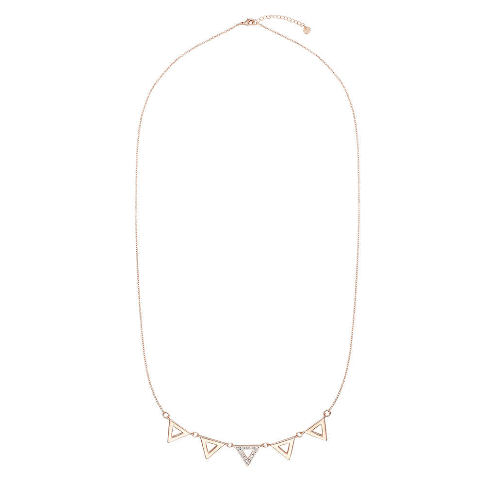 Triangles Pendant - Rose Gold