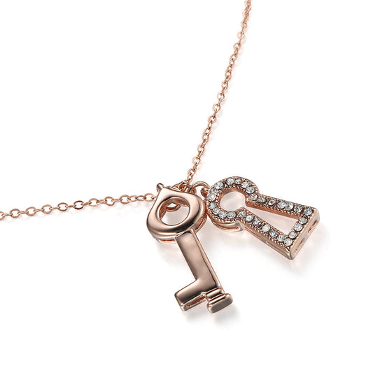 Through The Keyhole Pendant - Rose Gold