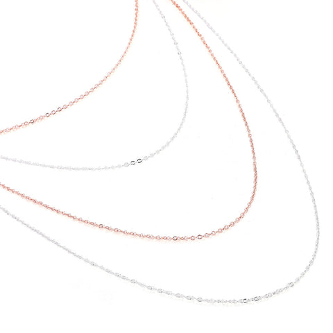 Multi-Chain Necklace - Rose Gold