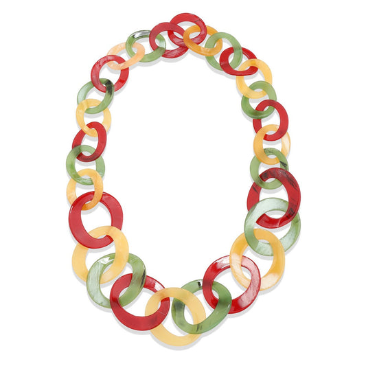 Multicolour Link Fashion Necklace