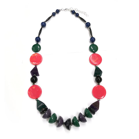 Shapes and Colours Necklace - Green