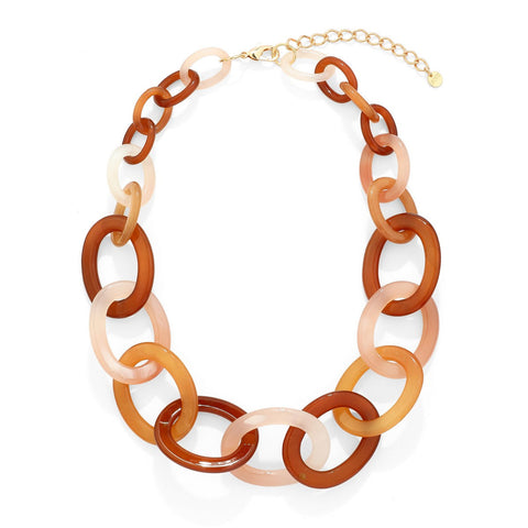 Coffee Pearl Statement Necklace