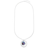 Sliver Long Necklace With A Sliver Pendant