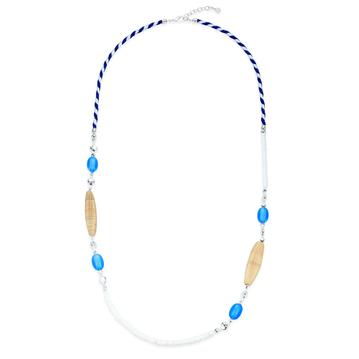 Long Necklace with Multicolour Beading