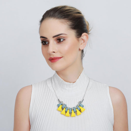 Multicolor Yellow Accent Necklace