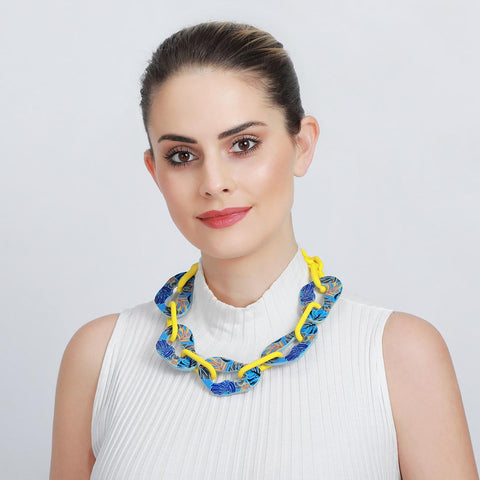 Geometric Chunky Chain Necklace