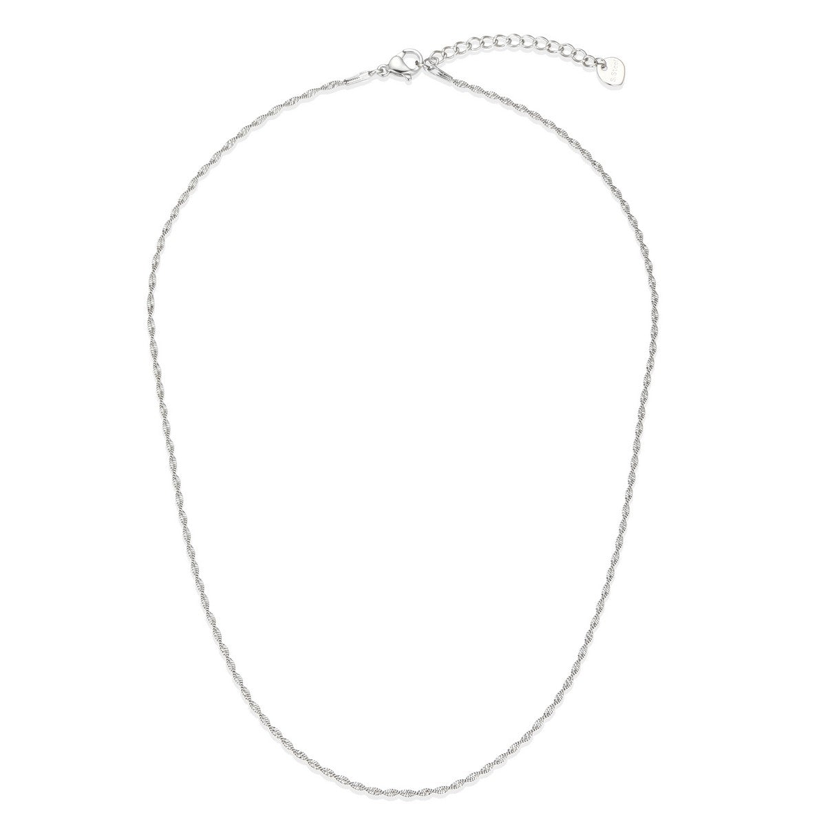 Silver Petal Cluster Necklace