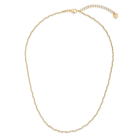 Golden Petal Cluster Necklace