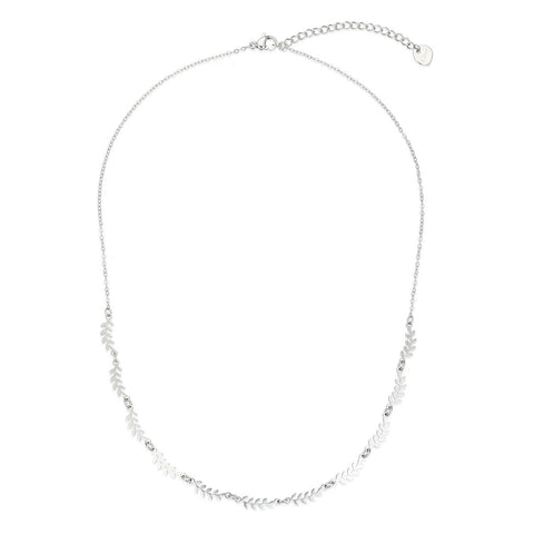 Silver Blossom Charm Necklace