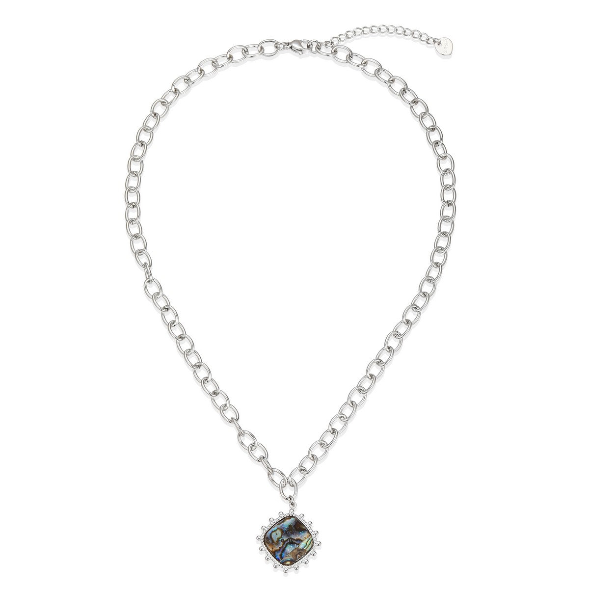 Silver Floral Statement Necklace