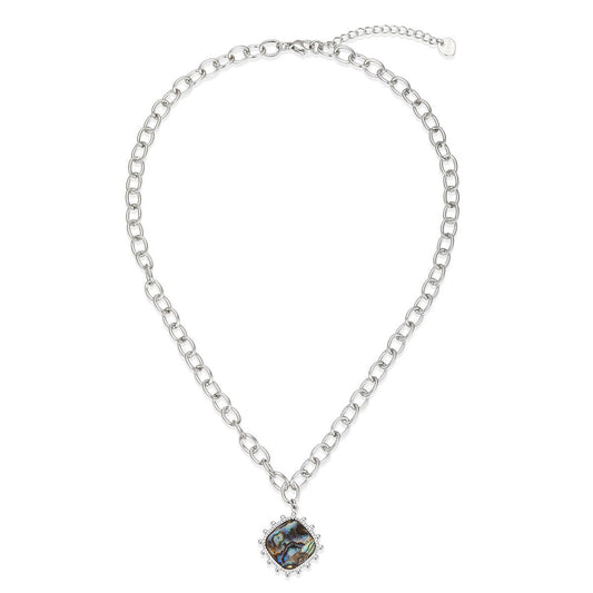 Silver Floral Statement Necklace