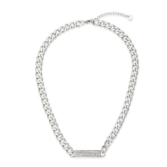 Silver Radiant Petal Necklace