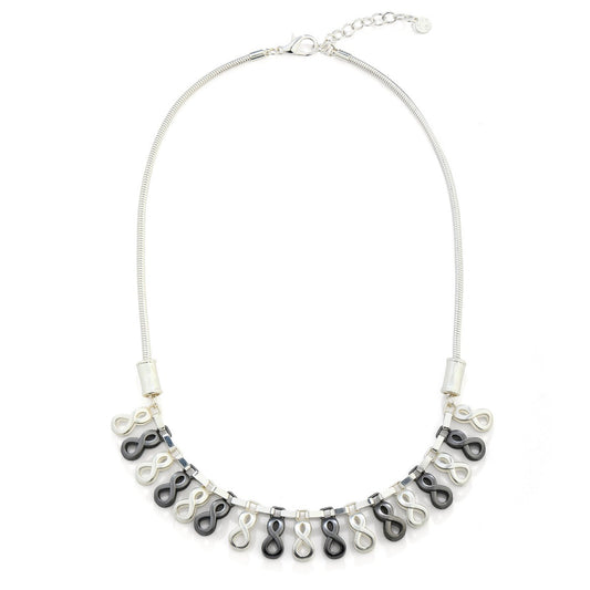 Monochrome Infinity Short Necklace