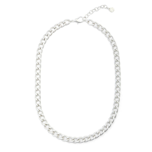 Classic Metal Medium Chain Link Short Necklace