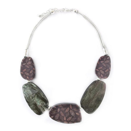 Pink Floral Drop Necklace