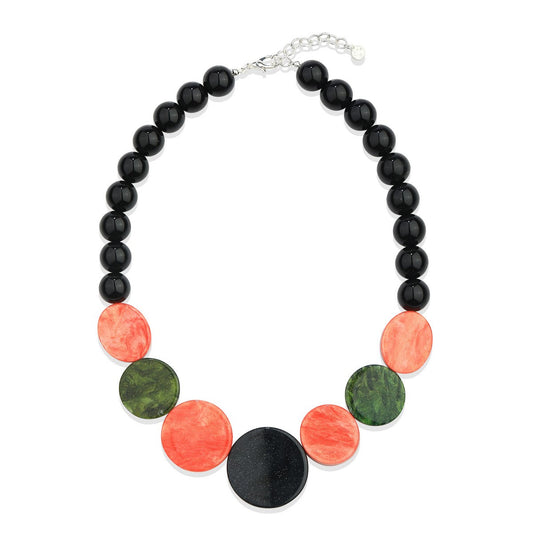 Vibrant Floral Statement Necklace