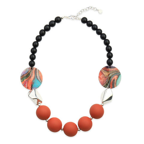 Red Petal Elegance Necklace