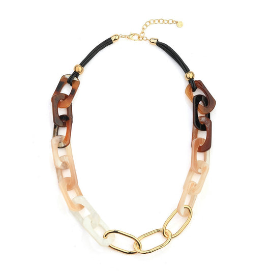 Acrylic Link Coffee Chain Necklace
