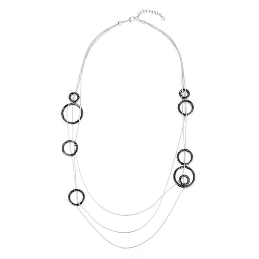 Hoops Chain Necklace - Silver