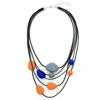 Blue Gem Drop Necklace