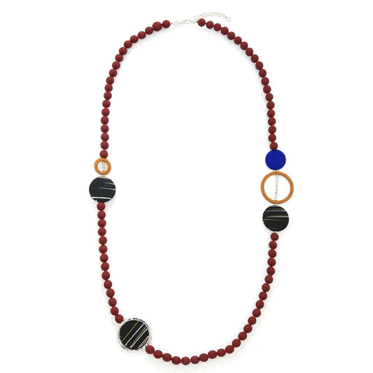 Multicolor Beaded Long Necklace