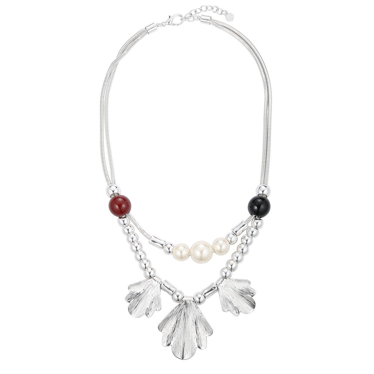 Pearl Shell Necklace - Silver