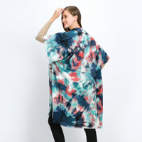 Green Tie-Dye Soft Touch Kimono