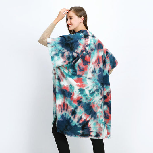 Green Tie-Dye Soft Touch Kimono