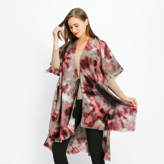 Pink Tie-dye Soft Touch Kimono