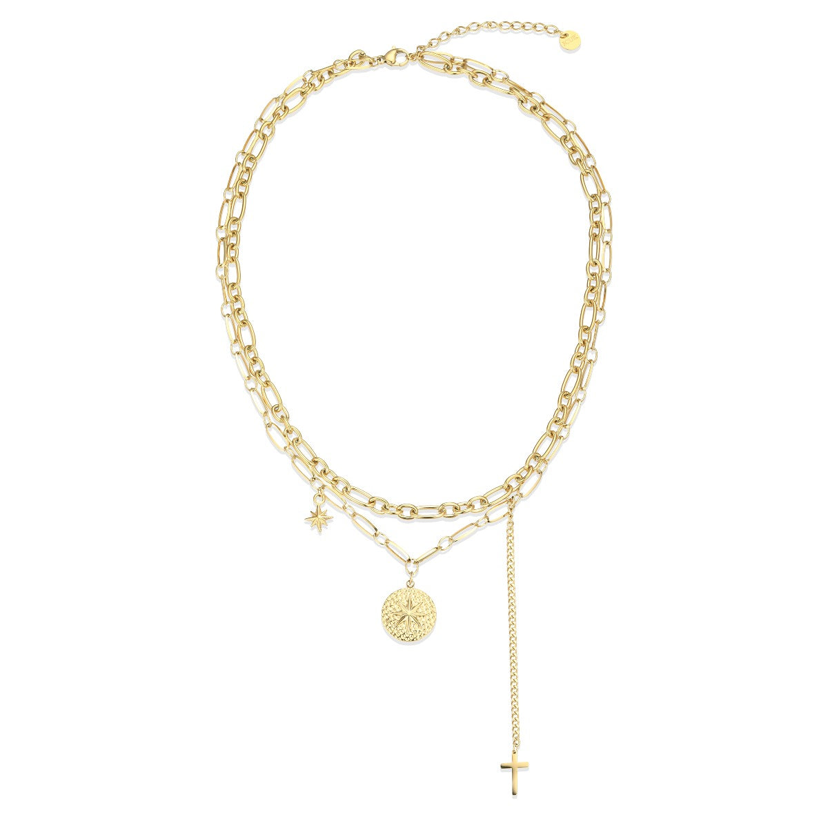 Golden Gem Bloom Necklace