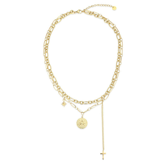 Golden Gem Bloom Necklace