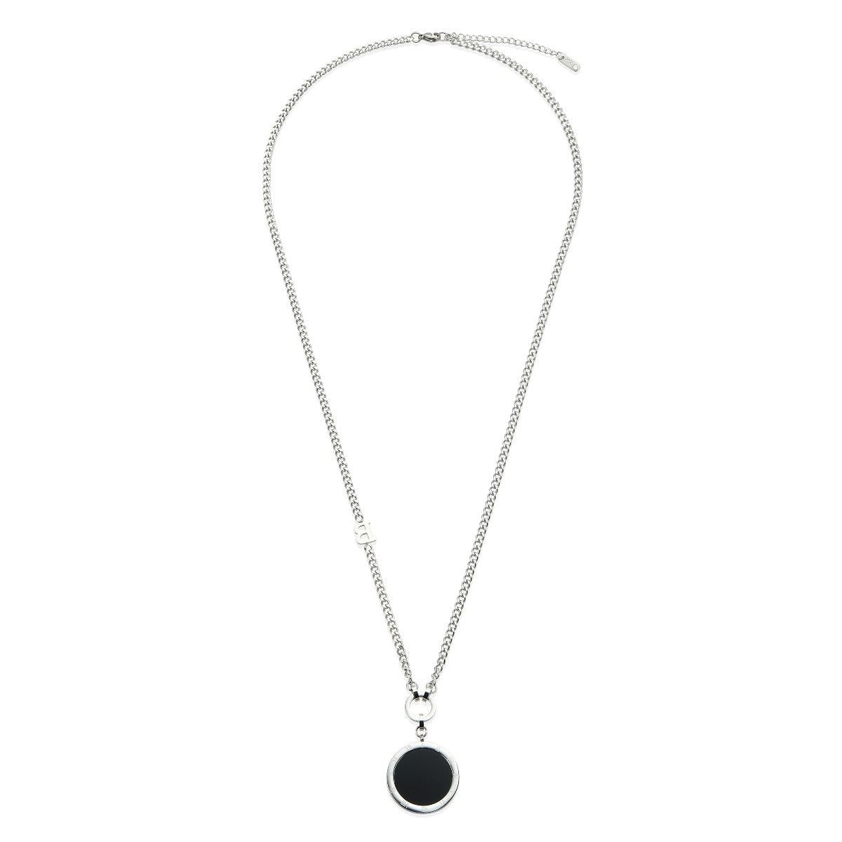 Silver Floral Pendant Necklace